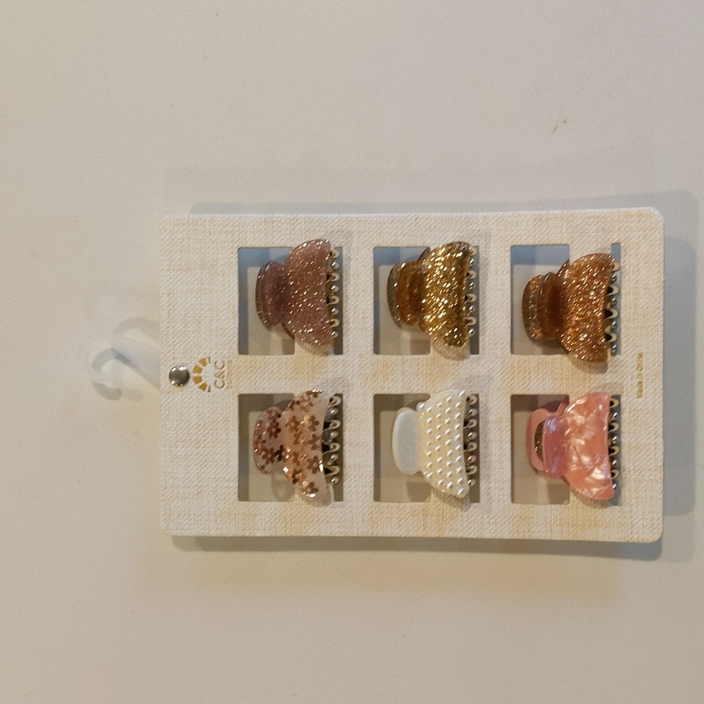 🍇4/$20 Cute Small  6 Hair Claw Clips